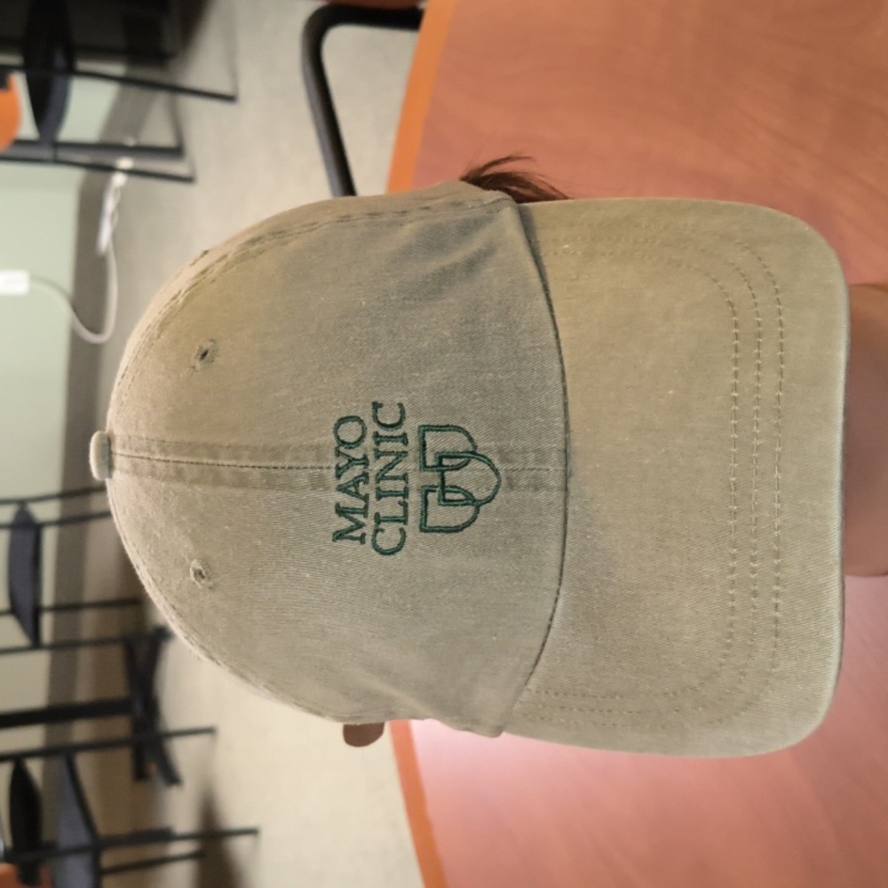 Mayo Clinic Alumni Association Embroidered Logo Leather Strapback Hat Cap